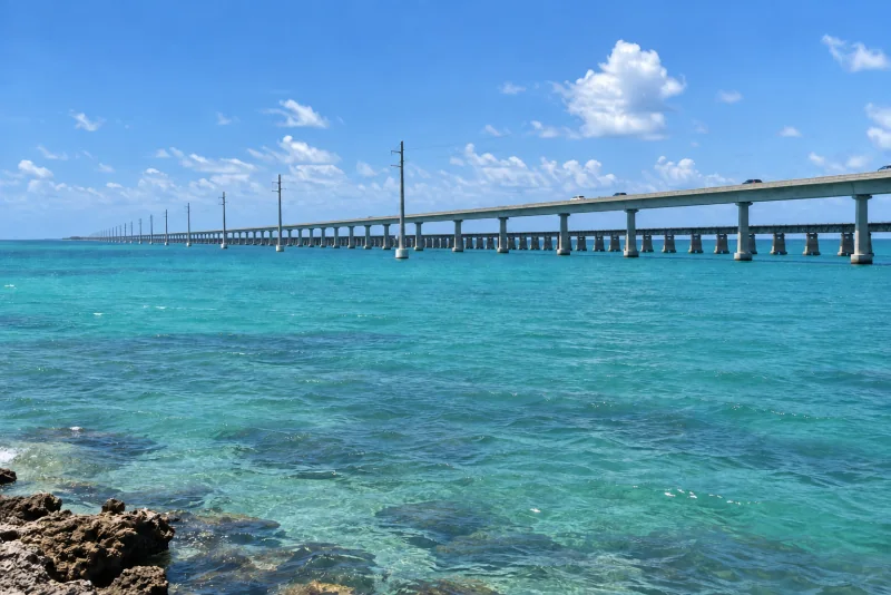 The Seven Mile Bridge in the Florida Keys